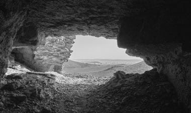 A cave of the desert fathers who were the first spiritual directors